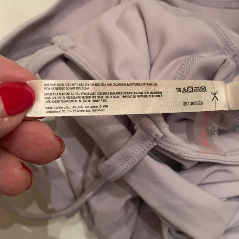 FP Movement by Free People Twist back Onesie size Small 
mauve color - Picture 7 of 8